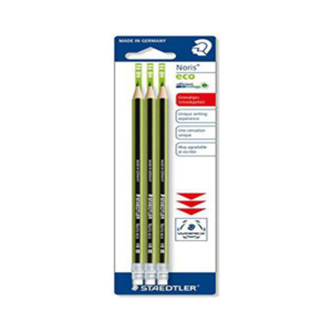 3 Crayons Noris Eco avec Gomme