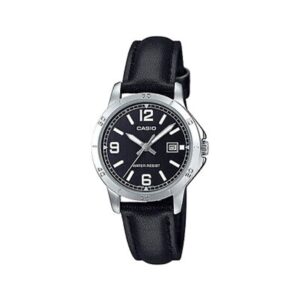 Montre Analogique en cuir pour femme - Noir