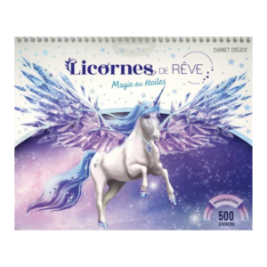 Carnet Licornes de rêve - Magie des étoiles - Grand Format