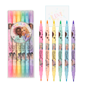 Set de 6 Feutres pastel à double pointe