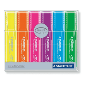 Set de 6 surligneurs Textsurfer Classic