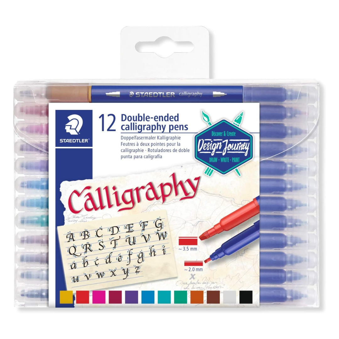 Lot de 12 feutres Duo de calligraphie