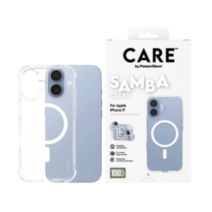 Coque Care Samba transparente avec Magsafe pour iPhone 17